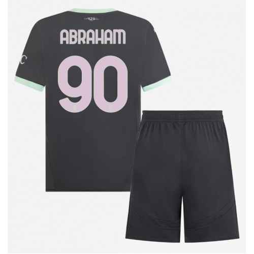 Dres AC Milan Tammy Abraham #90 Rezervni za djecu 2024-25 Kratak Rukav (+ kratke hlače)